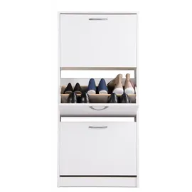 Die Möbelfundgrube Schuhkipper 58 x 124 x 25 cm weiß