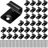Edelstahl-Startclips für Terrassendielen, universell einsetzbar, mit Schrauben für Verbundplatten, 80 Stück