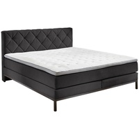 SUN GARDEN BX 2180 Rockaway Boxspringbett Anthrazit - 140x200 cm