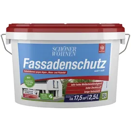 Schöner Wohnen FARBE Fassadenfarbe Weiß matt 2,5 l