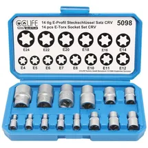 CCLIFE Torx Steckschlüssel Set 14-tlg.