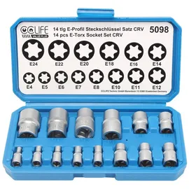 CCLIFE Torx Steckschlüssel Set 14-tlg.