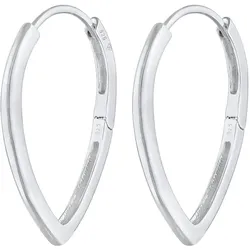 Elli Scharnier Creolen Tropfen Design 925 Silber   Damen 