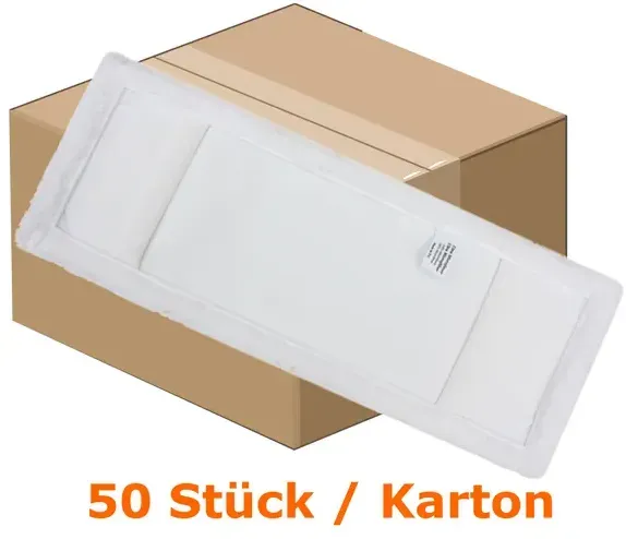 Microfasermop Mopptex PREMIUM Ultra weiß 40 cm Karton 50 Stück im Karton, weiß, Microfaser, Premiumqualität