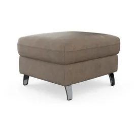 sit&more Stauraumhocker »Grenoble« mit Stauraum und satinierten Füßen grau