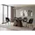 WFL GROUP Vanta 200 x 76 x 90 cm ausziehbar Dunkelgrau