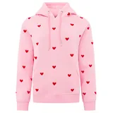 Zwillingsherz Hoodie Hearts Pink LXL