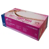 NITRAS CANDY WAVE Nitril Einmalhandschuhe, magenta 8327-XS , 1 Packung = 100 Stück, Größe XS