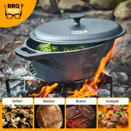 let's build brands BBQ Nerd Bräter 33 x 26 cm oval