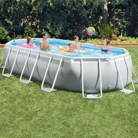 Intex Prism Frame Oval Pool Set 503 x 274 x 122 cm inkl. Filterpumpe 26796