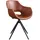 KAWOLA Zaja Kunstleder drehbar vintage cognac