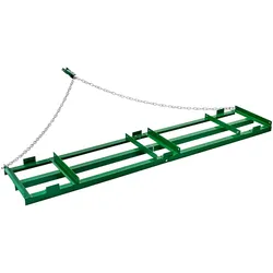 VEVOR Schleppegge, 2435x500x100 mm, Wiesenegge mit verstellbaren Stangen und 183 cm Kette, Wiesenschleppe für Geländefahrzeuge, UTVs, Traktoren, Rasenmäher, Schleppwerkzeug für den Hof