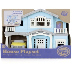 LeNoSa Puppenhaus Spielset – Rollenspielzeug für Kinder • Spielhaus 100% recycelt, (10-tlg) blau