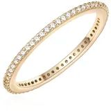 Glanzstücke München Ring aus Sterling Silber mit Zirkonia in gelbgold - 58