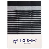 Ross | Exclusiv - Geschirrtücher Halbleinen - 0914-3er-Pack (50 x 70cm schwarz