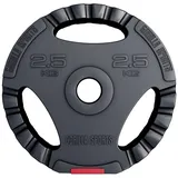 GORILLA SPORTS Hantelscheiben Einzeln/Set, Kunststoff Gewichtsscheiben, Ø 30/31mm Bohrung, Tri-Grip, Hantelscheiben-Set, von 1,25 kg bis 30 kg Gewichte - für Krafttraining