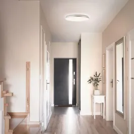 Lightbox 1 LED Ø 48 cm silberfarben/weiß