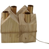 AM Design Adventsleuchter »Weihnachtsdeko«, Kerzenhalter, aus Holz, Höhe ca. 13,5 cm braun