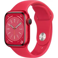 Apple Watch Series 8 GPS + Cellular 41 mm Aluminiumgehäuse (product)red, Sportarmband (product)red