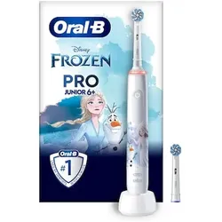 Oral-B Junior Pro Frozen Elektrische Zahnbürste für Kinder ab 6 Jahren weiß