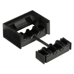 Kabel-Zugentlast. 46053, für bis zu 4 Kabel, Kunststoff schwarz, zum Anschrauben - schwarz