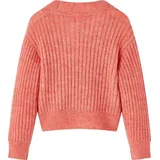 vidaXL Kinder-Strickjacke Mädchen Langarm Pullover Kinderjacke Jacke Mittelrosa 92