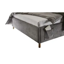 Meise Möbel Polsterbett Cool 140 x 200 cm anthrazit ohne Lattenrost