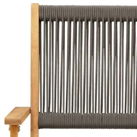 vidaXL Gartenstuhl 50,4 x 57 x 91 cm grau 8 St.