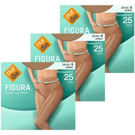 NUR DIE Feinstrumpfhose 3 Paare beige 38