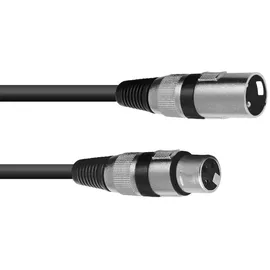 Omnitronic XLR Verbindungskabel 1x XLR-Stecker 3 polig - 1x XLR-Buchse 3 polig 10,00m (3022055N)