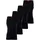 Hugo Herren Unterhemd, 4er Pack - Tank Top, Doppelripp, Cotton Stretch Schwarz 2XL
