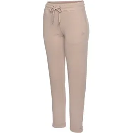 H.I.S. H.I.S Sweathose Schlupfhose mit kleinem Aufschlag am Saum, Loungewear beige|braun 32/34