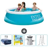 Intex Easy Set Schwimmbecken rund – 183x51 cm – Zubehör CB13 Blau No Size