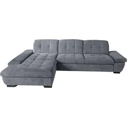 Ecksofa ALINA "Salima", blau (blaugrau gfs 86), B:271cm H:90cm T:204cm, Sofas, Inklusive Rückenlehnenverstellung