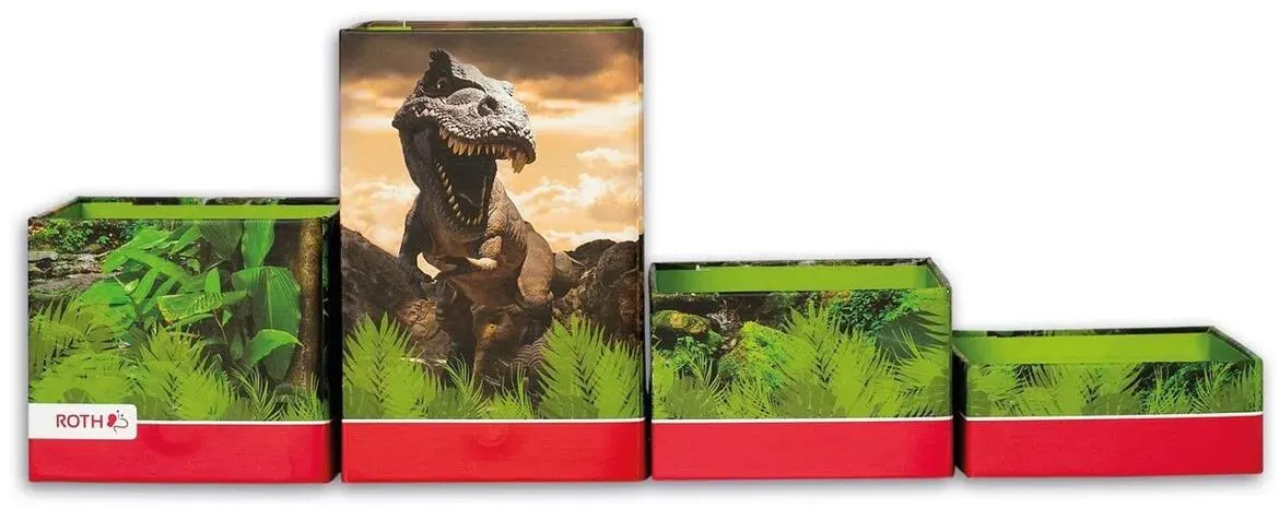 ROTH Multiköcher-Set "Tyrannosaurus", aus Karton, 4 Fächer