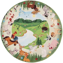 Kinderteppich OBSESSION "My Juno 476", grün, B:80cm H:10mm L:80cm, Polyester, Teppiche, Spielteppich, Motiv Tiere, Kinderzimmer