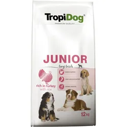 TROPIDOG Premium Junior L reich an Pute und Reis 12 kg