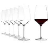 Stölzle Lausitz Experience Bordeauxglas (6er set – Hochwertige Rotweingläser ideal für Bordeaux – Bordeauxkelch aus Kristallglas für maximale Aromaentfaltung – Spülmaschinen- & Stoßfest