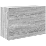 vidaXL Bad-Wandschrank Grau Sonoma 60x25x40 cm Holzwerkstoff