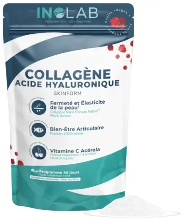 Inolab Marine Naticol Kollagen/Hyaluronsäure Rote Früchte Skinform Pulver 242g