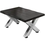 GGM Möbel Bistro Schwarz Wenge 120 x 70 x 41 cm