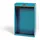 HAZET Werkzeugschrank Metall 640 x 250 x 1000 mm blau unbestückt