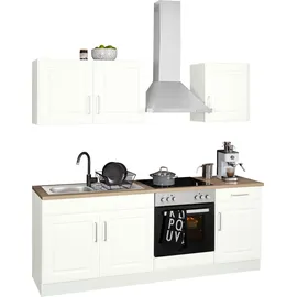 kochstation KS-Stockholm Küchenzeile 210 x 60 x 0 cm weiß