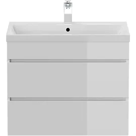 Posseik Waschbecken mit Unterschrank FELLINI 70 weiß glanz 70,0 x 48,0 x 58,4 cm