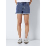 Noisy may Jeansshorts »NMMONI HW DNM SHORTS AZ358MB NOOS«, blau