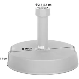 Siena Garden Betonständer rund 30 kg, anthrazit