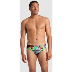 Badehose Slip Herren arena Imaginary - Black-multi - 4