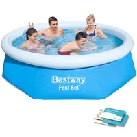 BESTWAY Fast Set Aufstellpool ⌀ 244 x 61 cm Blau