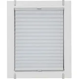 SUNLINES Plissee One Size Style Crush, blickdicht, ohne Bohren, verspannt, Klemmfix, Zubehörfarbe grau, zum Klemmen weiß 65 cm x 160 cm