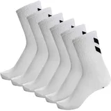 hummel hmlCHEVRON 6er Pack Socken Weiß 36-40